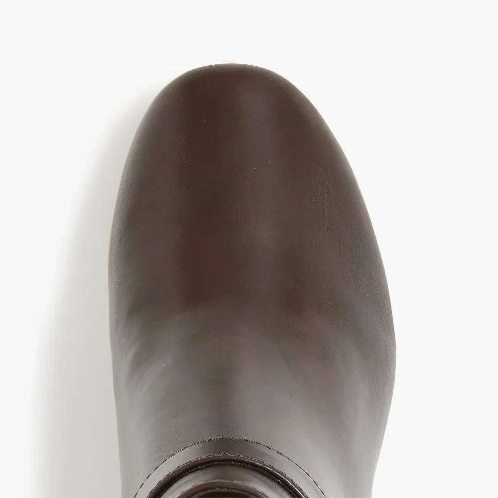 J. Crew Rustic Brown Heeled Buckle Boots/NIB/10M